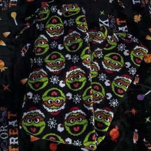 2010’s Sesame Street Oscar the Grouch Christmas Pajama PJ Pants 2012